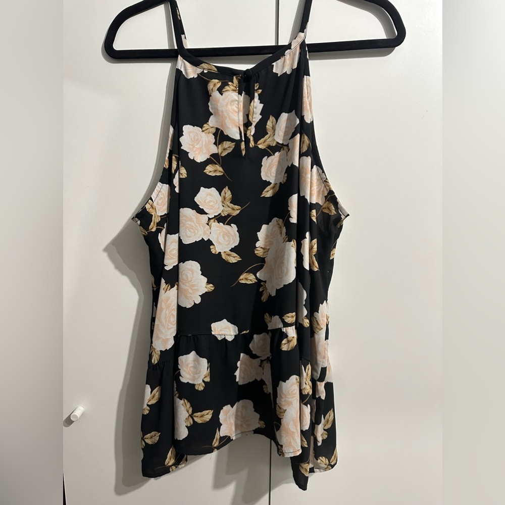 Georgette Drop Waist Halter Top
